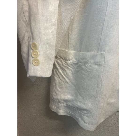 Giorgio Armani Le Collezioni Linen Blend Blazer Jacket 44 / US 8 Made in Italy - Picture 4 of 12